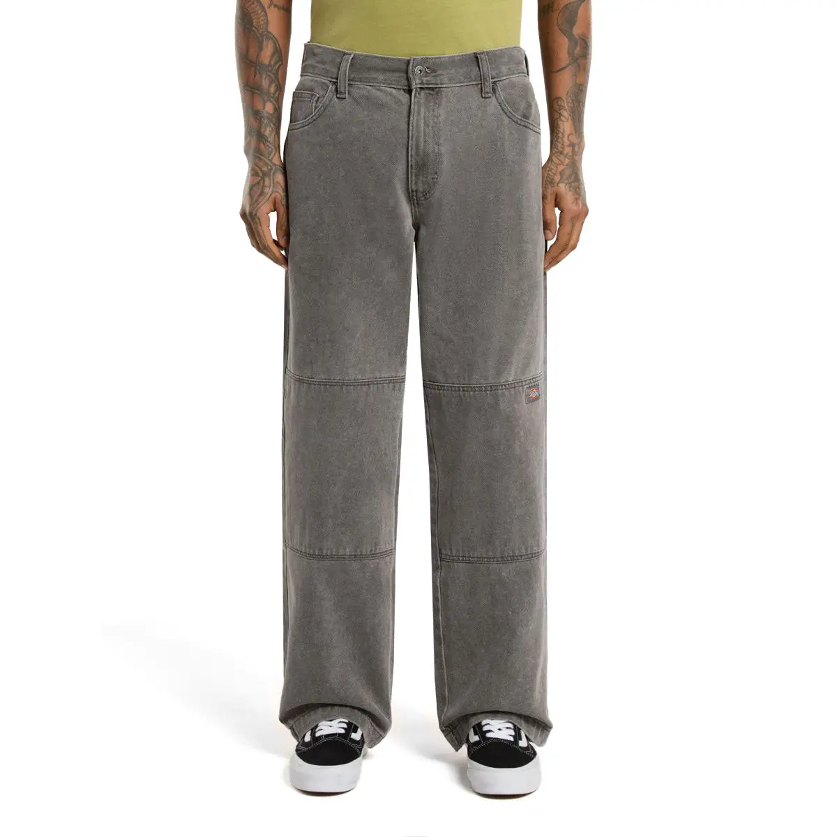 Dickies Double Knee Denim Jeans - Grey Wash Tinited 1