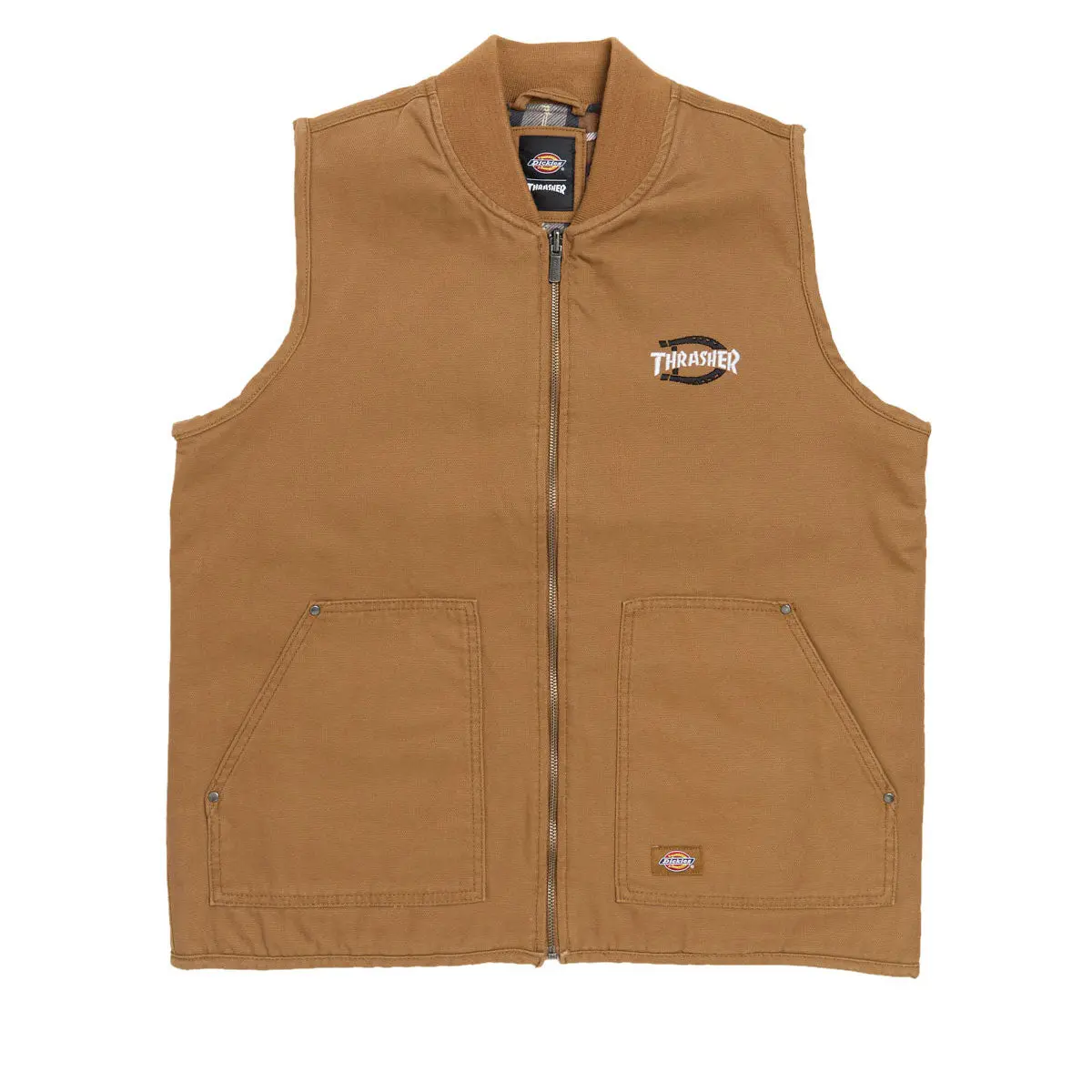 Dickies X Thrasher Vest - Brown Duck 1