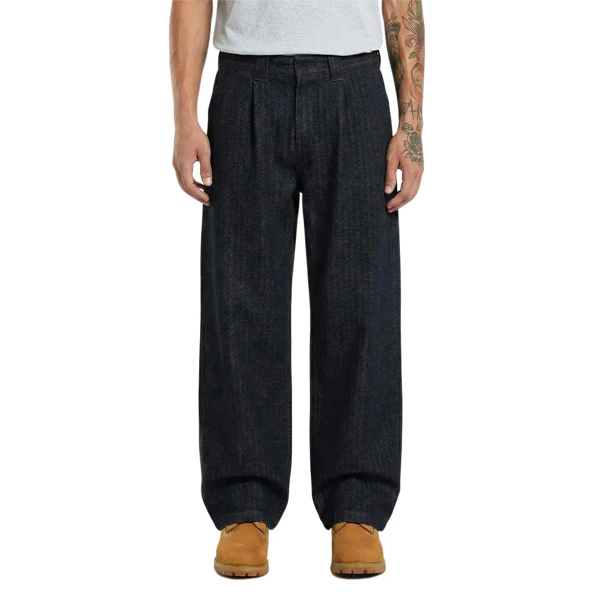 Dickies Selvedge Herringbone Denim Work Pants - Rinsed 1