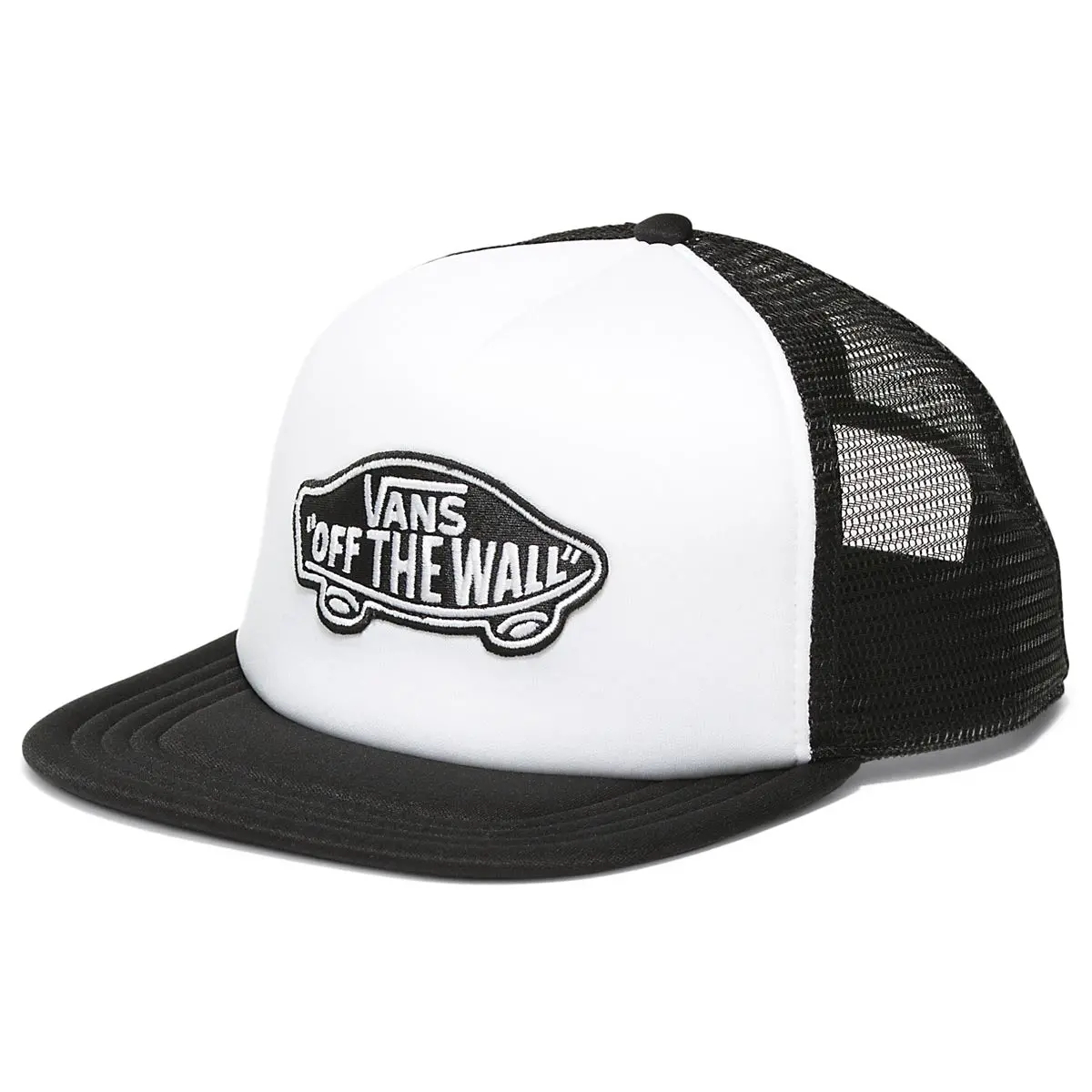 Vans Classic Patch Curved Bill Trucker Hat - Black/White 1