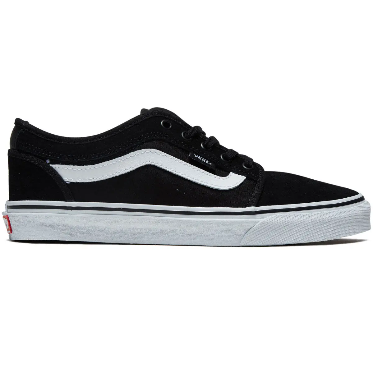 Vans Skate Chukka Low Sidestripe Shoes - Black/White 1