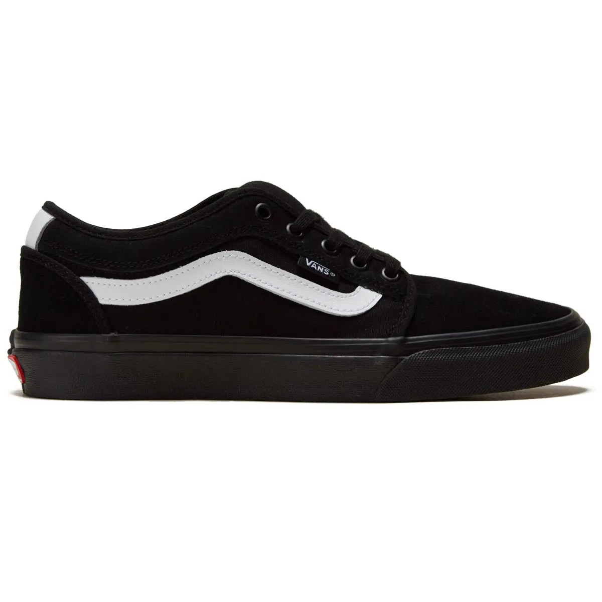 Vans Skate Chukka Low Sidestripe Shoes - Black/Black/White 1