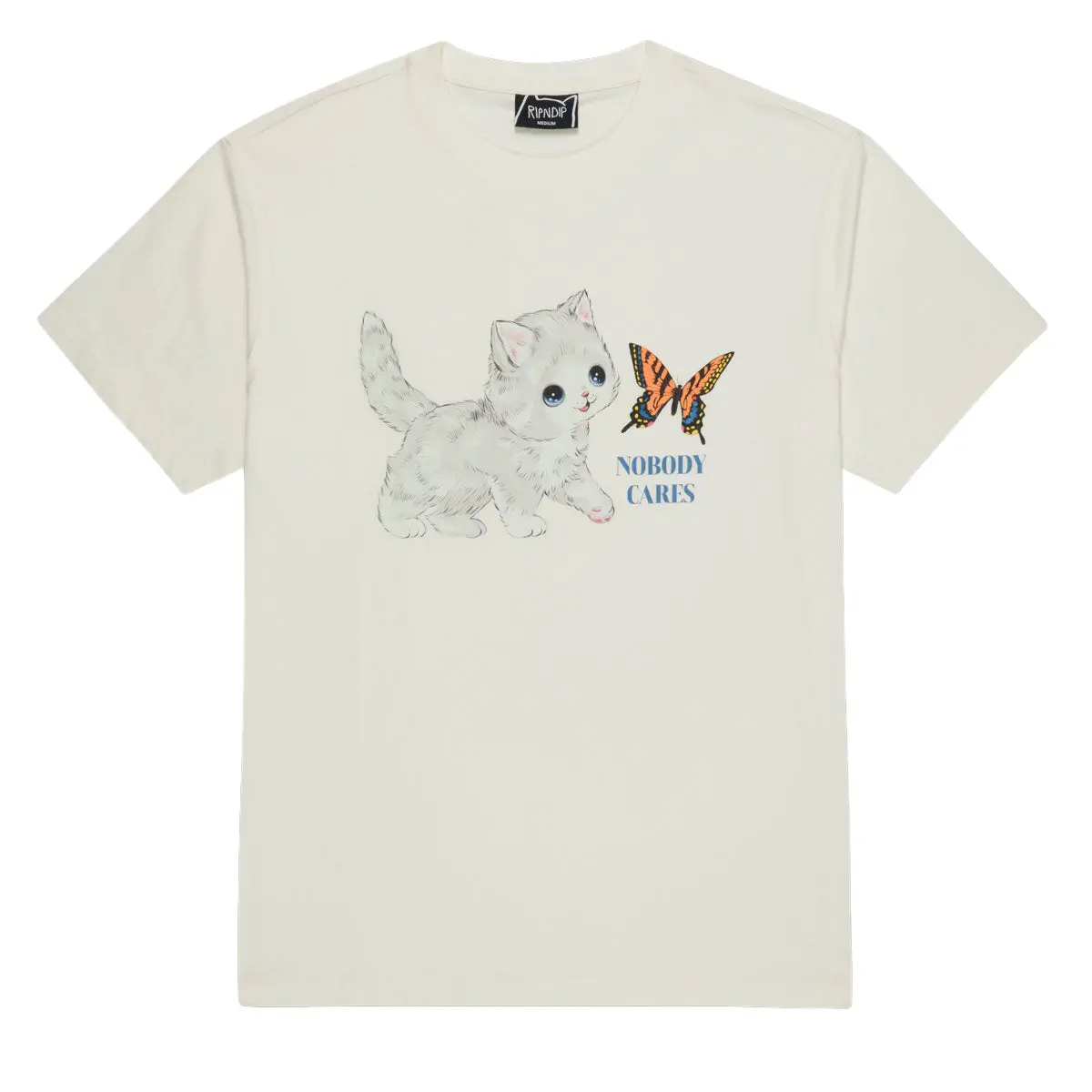 Ripndip Nobody Cares T-Shirt - Bone 1