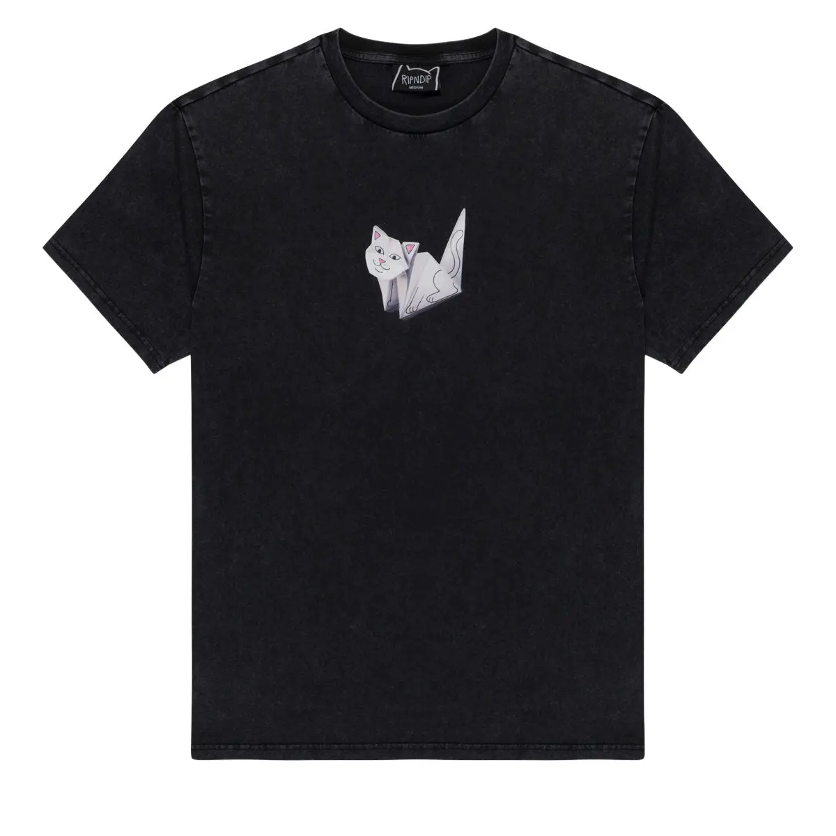Ripndip Origami T-Shirt - Black Vintage Wash 1