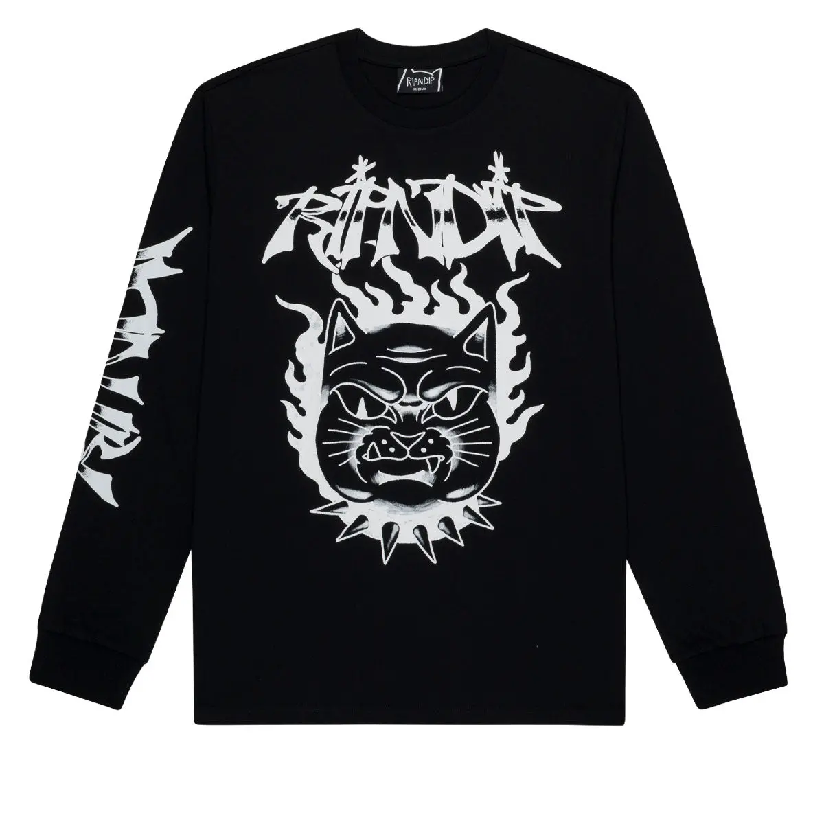 Ripndip The Happiest Cat Long Sleeve T-Shirt - Black 1