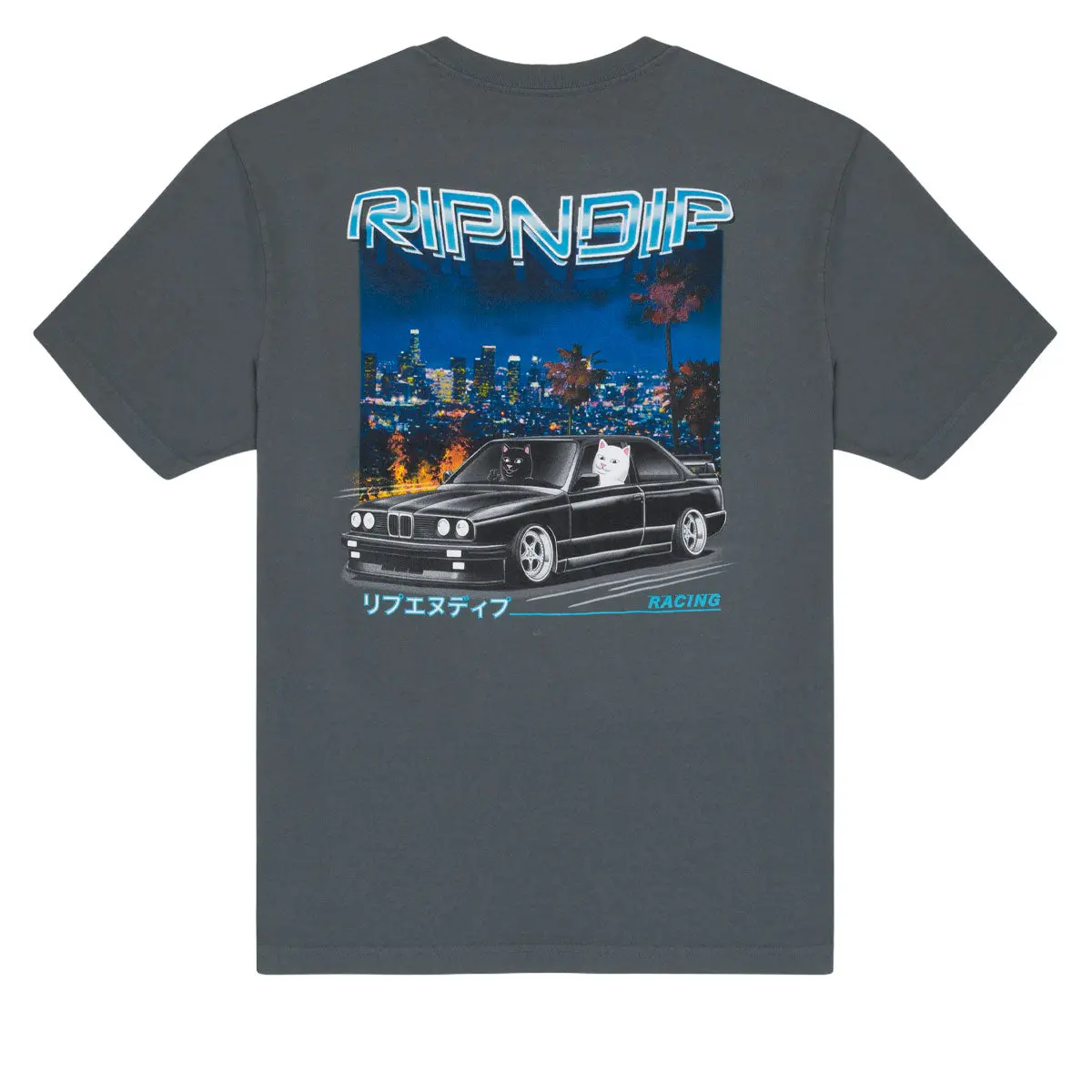 Ripndip Vroom Vroom T-Shirt - Charcoal 1