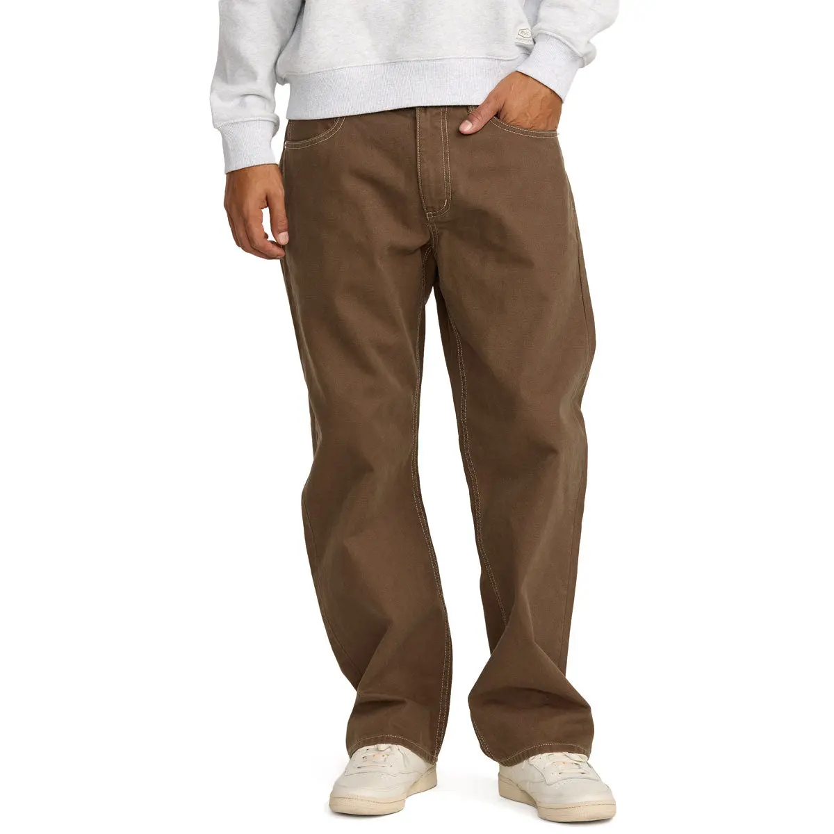 Rvca Dayshift 5 Pocket Pants - Bombay Brown 1