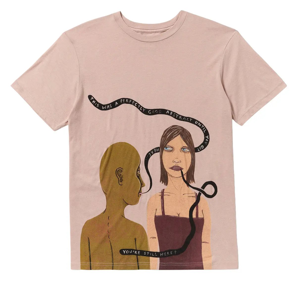 Rvca You're Still Here T-Shirt - Pale Mauve 1