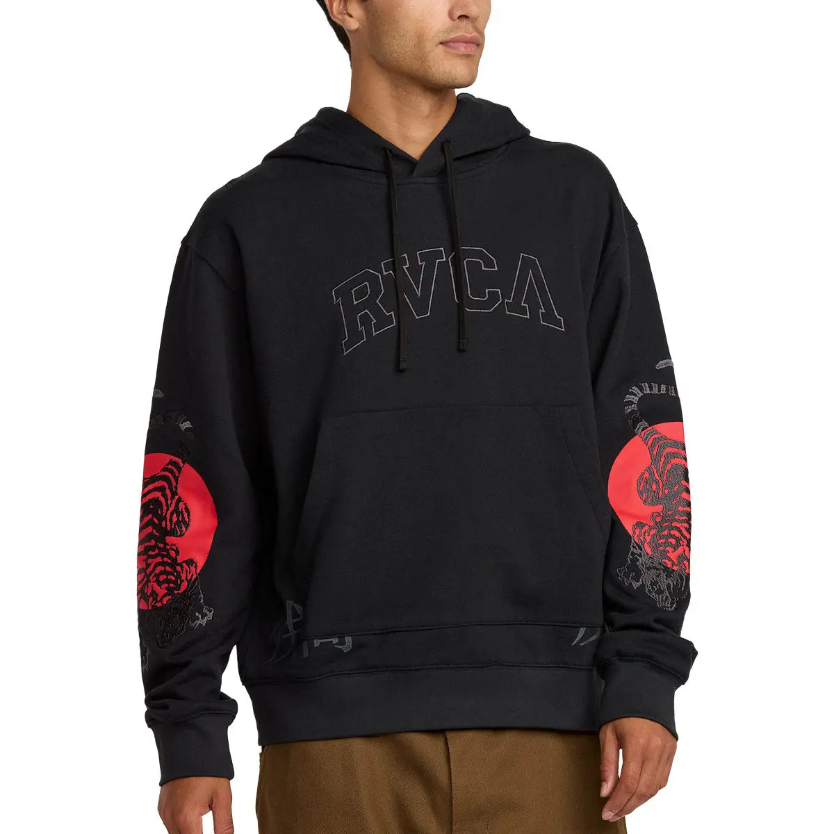 Rvca Tiger Sun Hoodie - Rvca Black 1