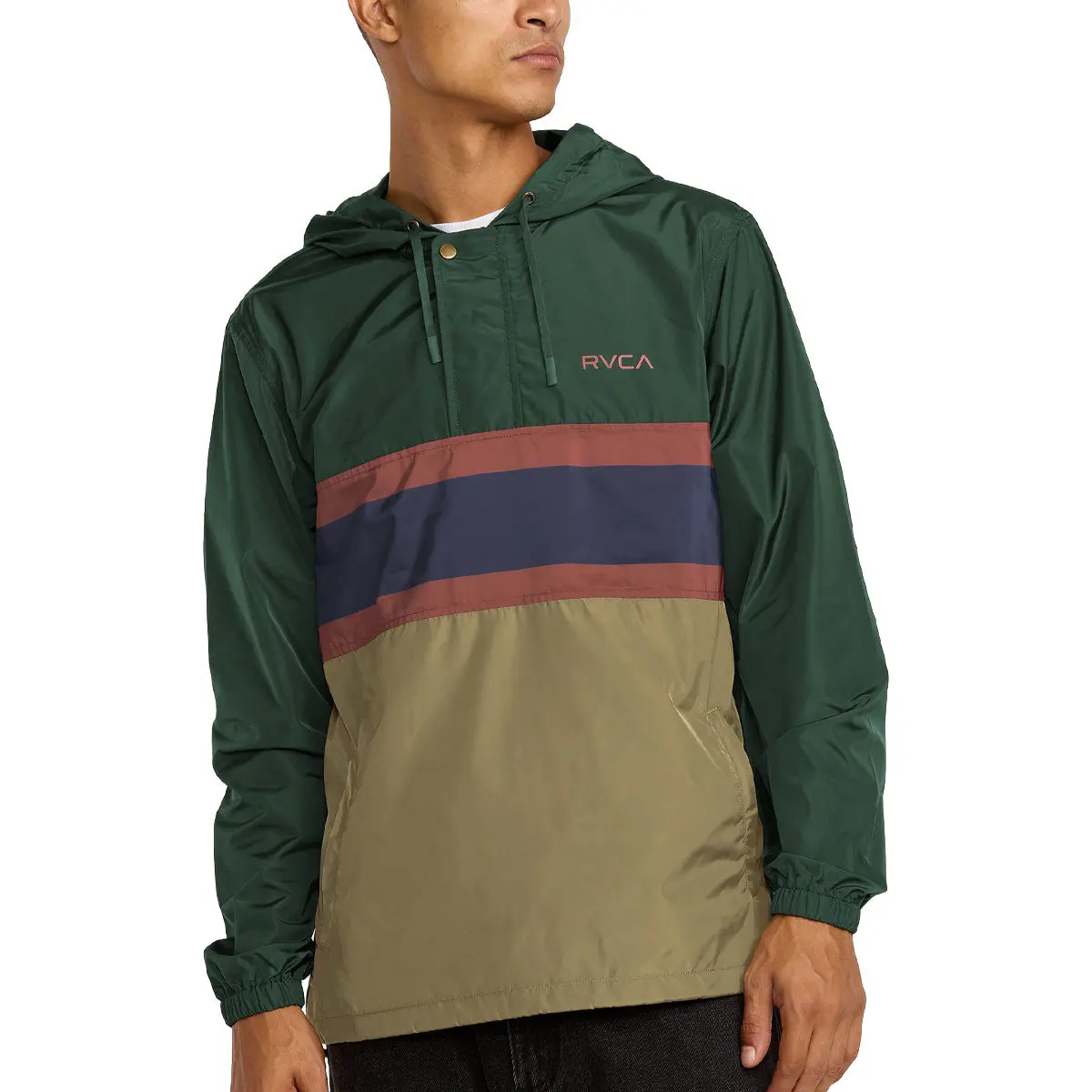 Rvca Meyer Ii Packable Anorak Jacket - Hunter Green 1