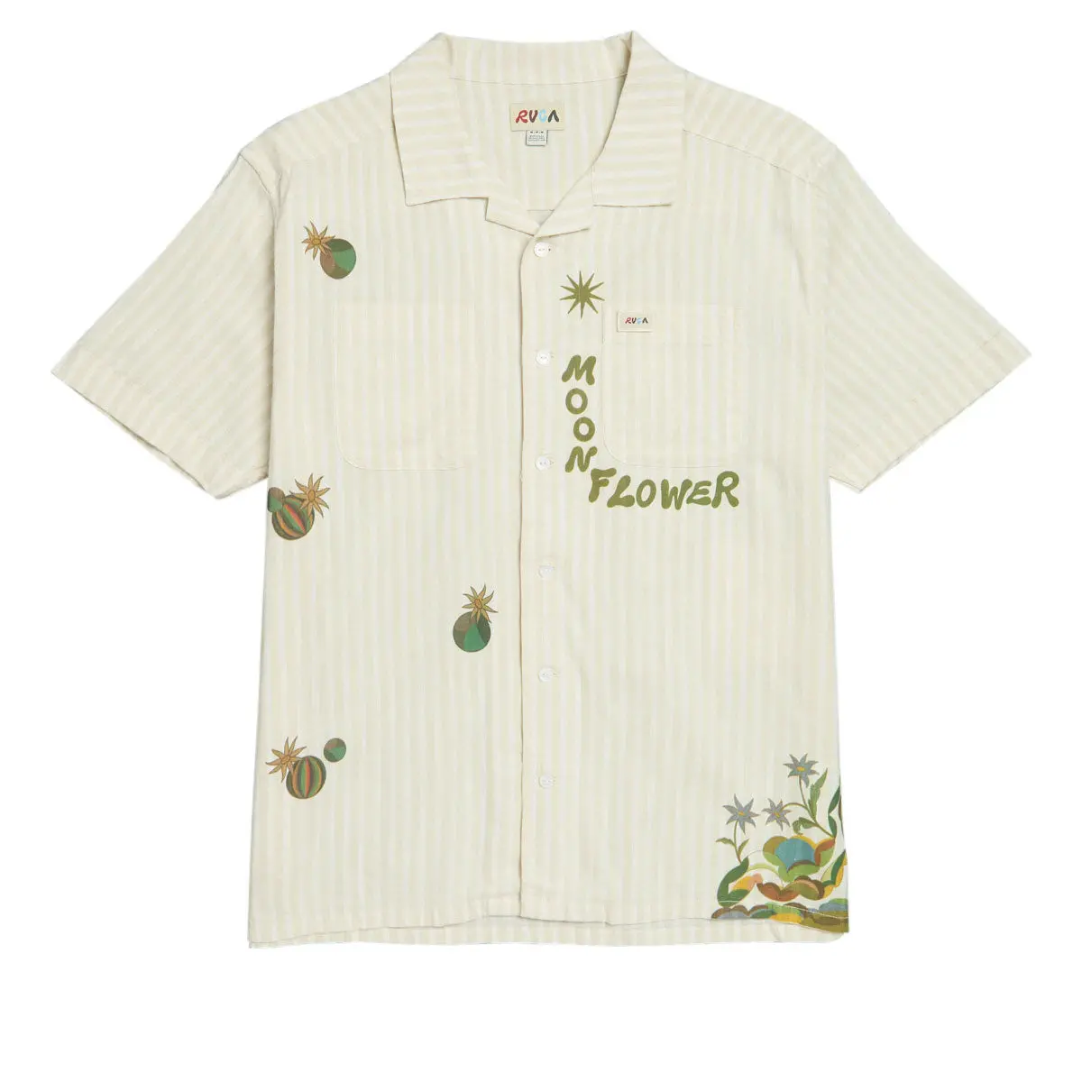 Rvca Mel G Moonlight Shirt - Antique White 1