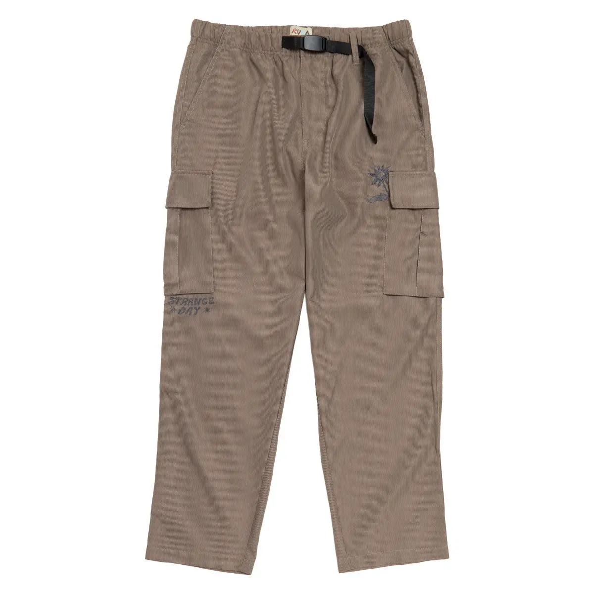 Rvca Womens Mel G Elastic Cargo Pants - Mocha 1