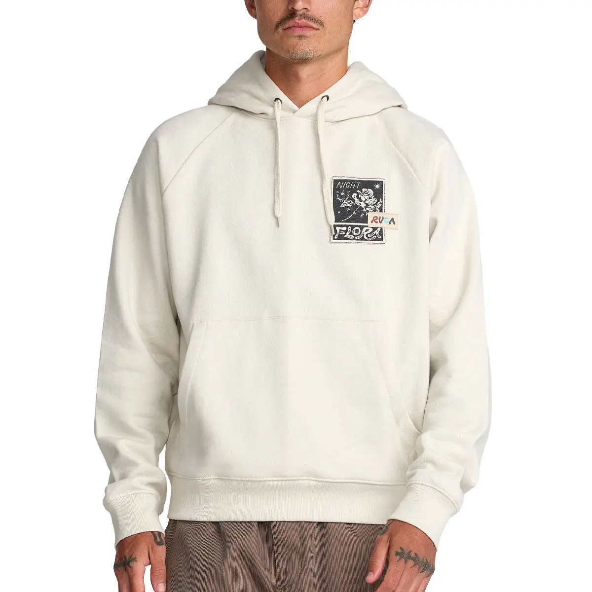 Rvca Mel G Flora Hoodie - Silver Bleach 1