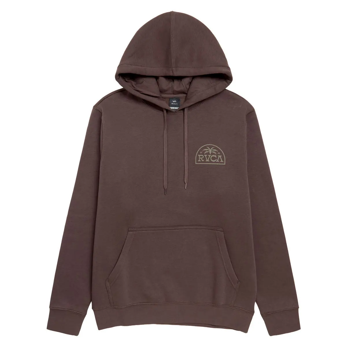 Rvca Palm Serif Hoodie - Mocha 1