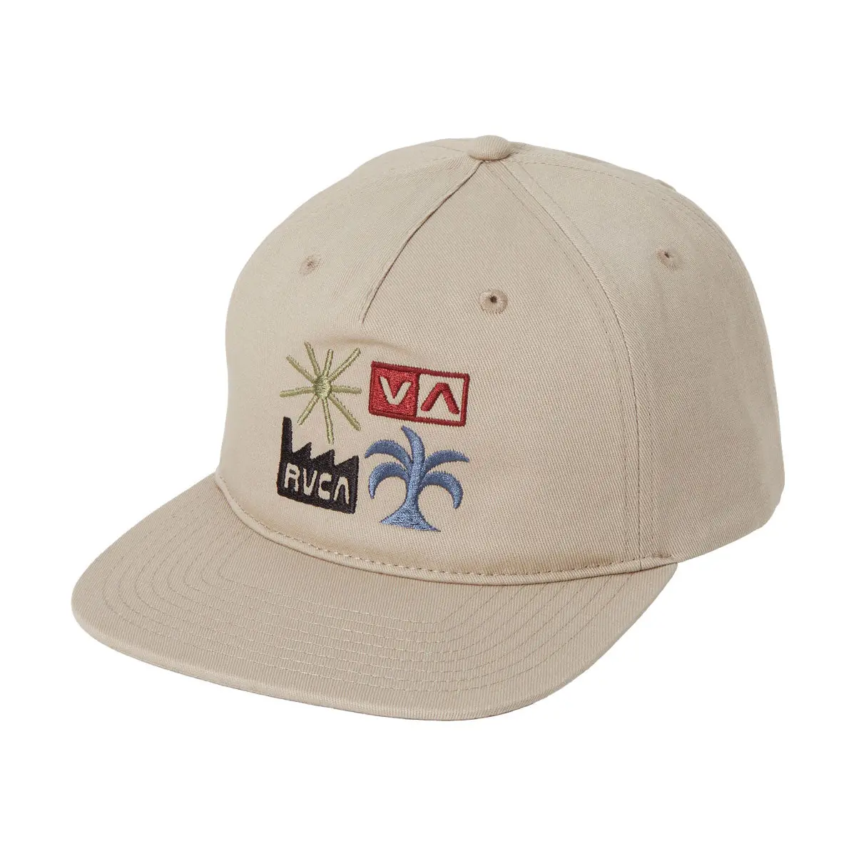 Rvca Mirage Snapback Hat - Slate Blue 1