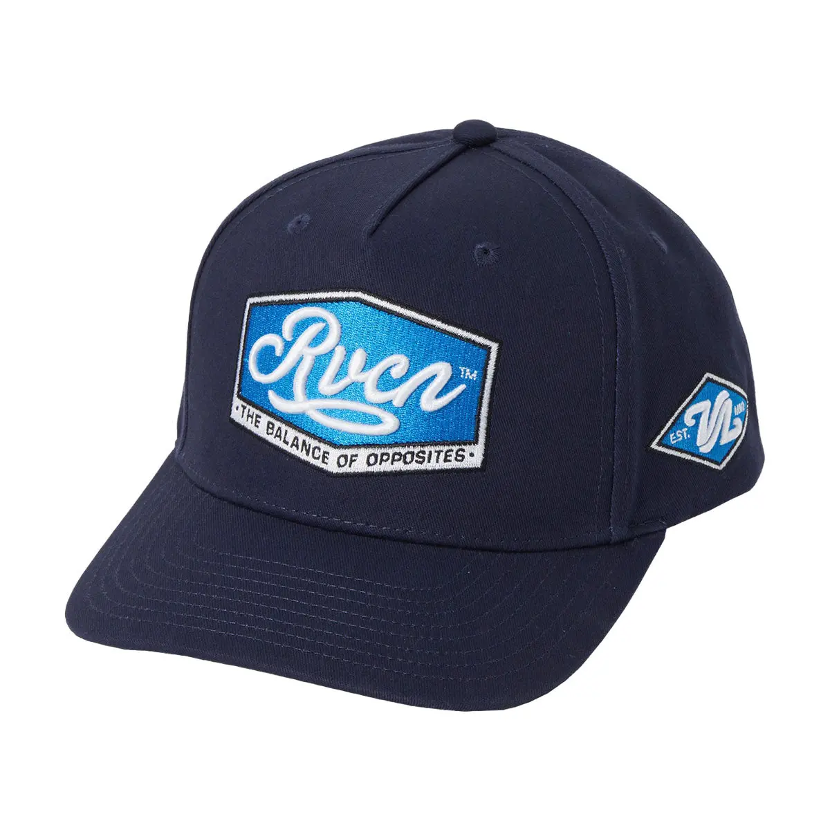 Rvca Majors Snapback Hat - Navy 1