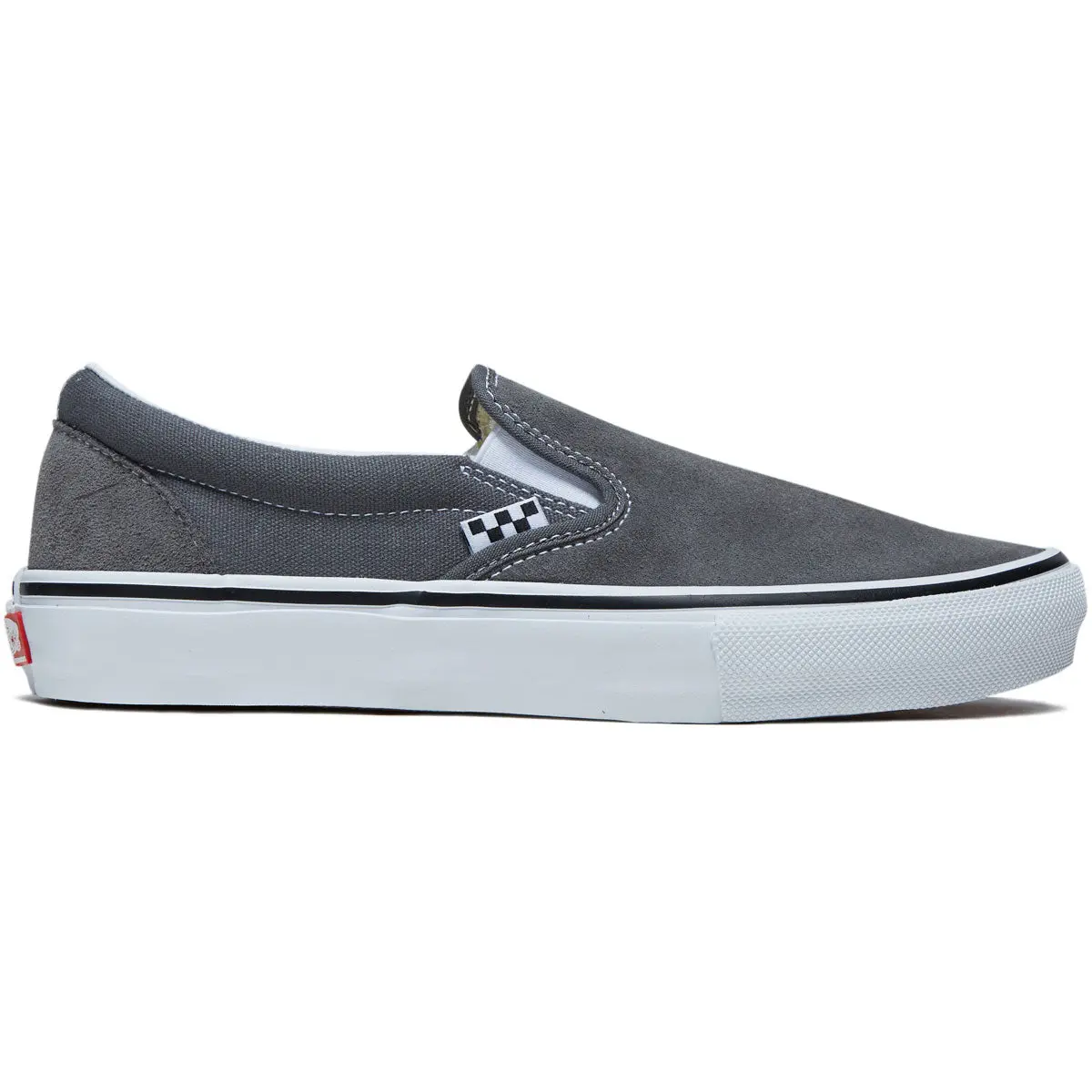 Vans Skate Slip-On Shoes - Pewter/White 1