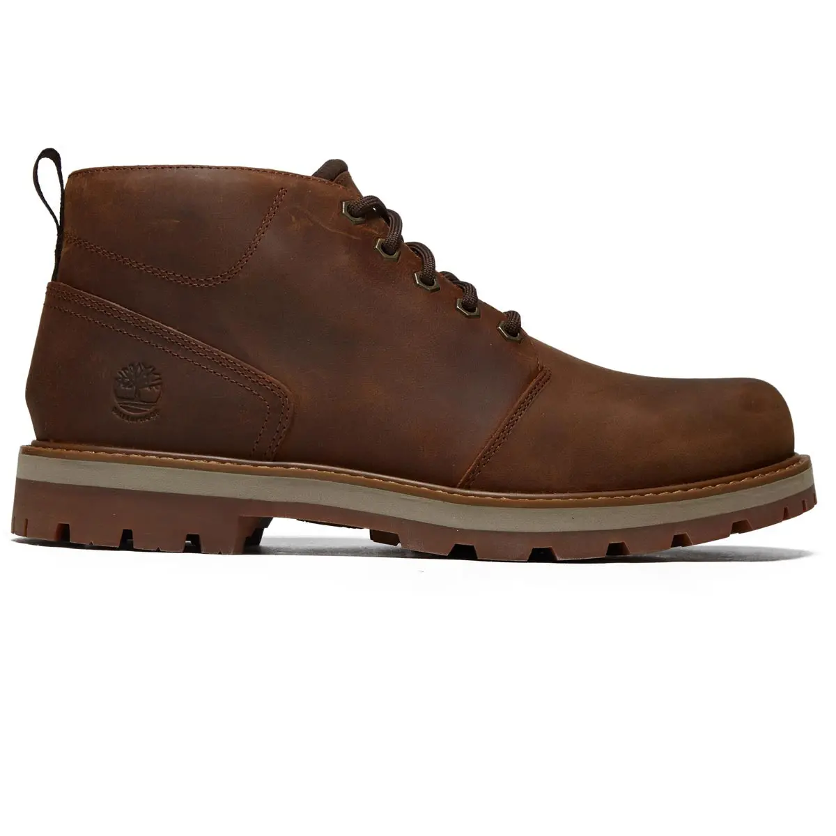 Timberland Britton Road Mid Lace Up Wp Chukka Boots - Rust Full Grain 1
