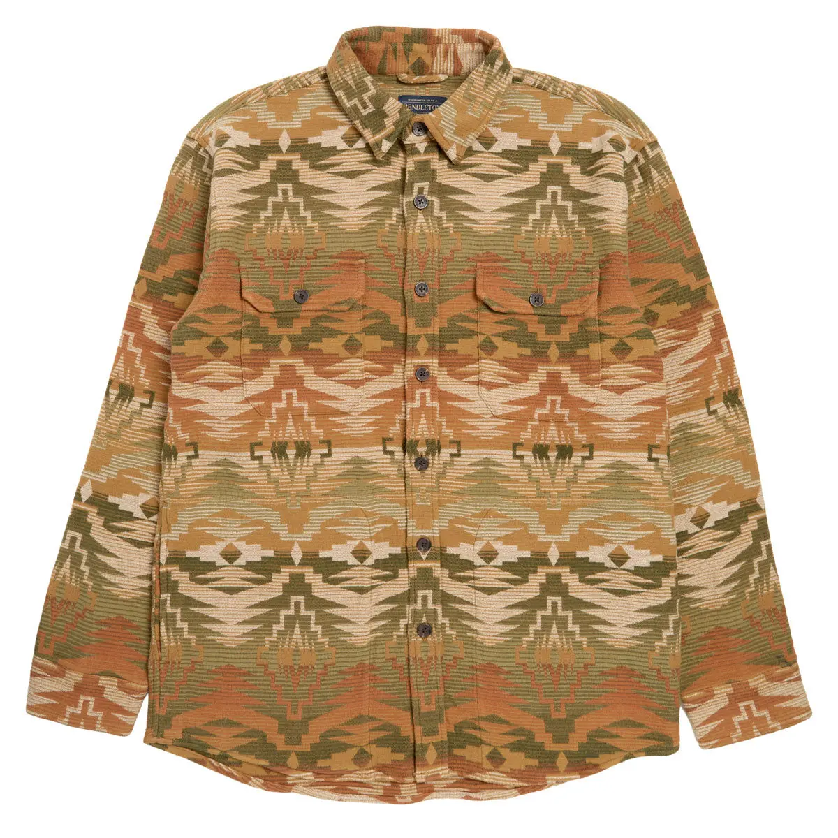 Pendleton Driftwood Chamois Long Sleeve Shirt - Sedona Olive 1