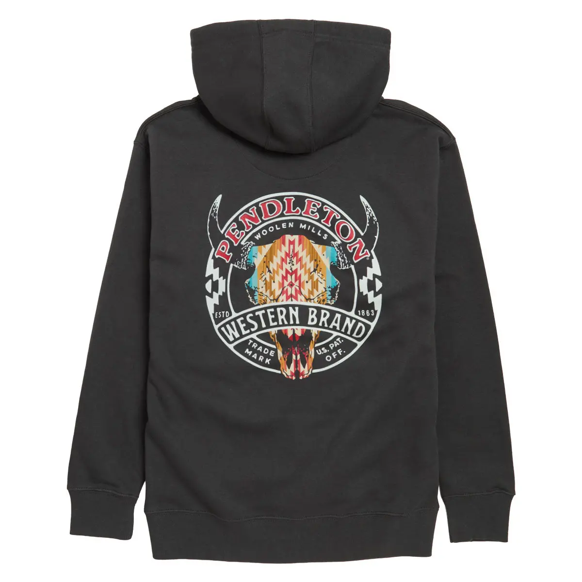 Pendleton Western Brand Logo Graphic Hoodie - Vintage Black/Multi 1