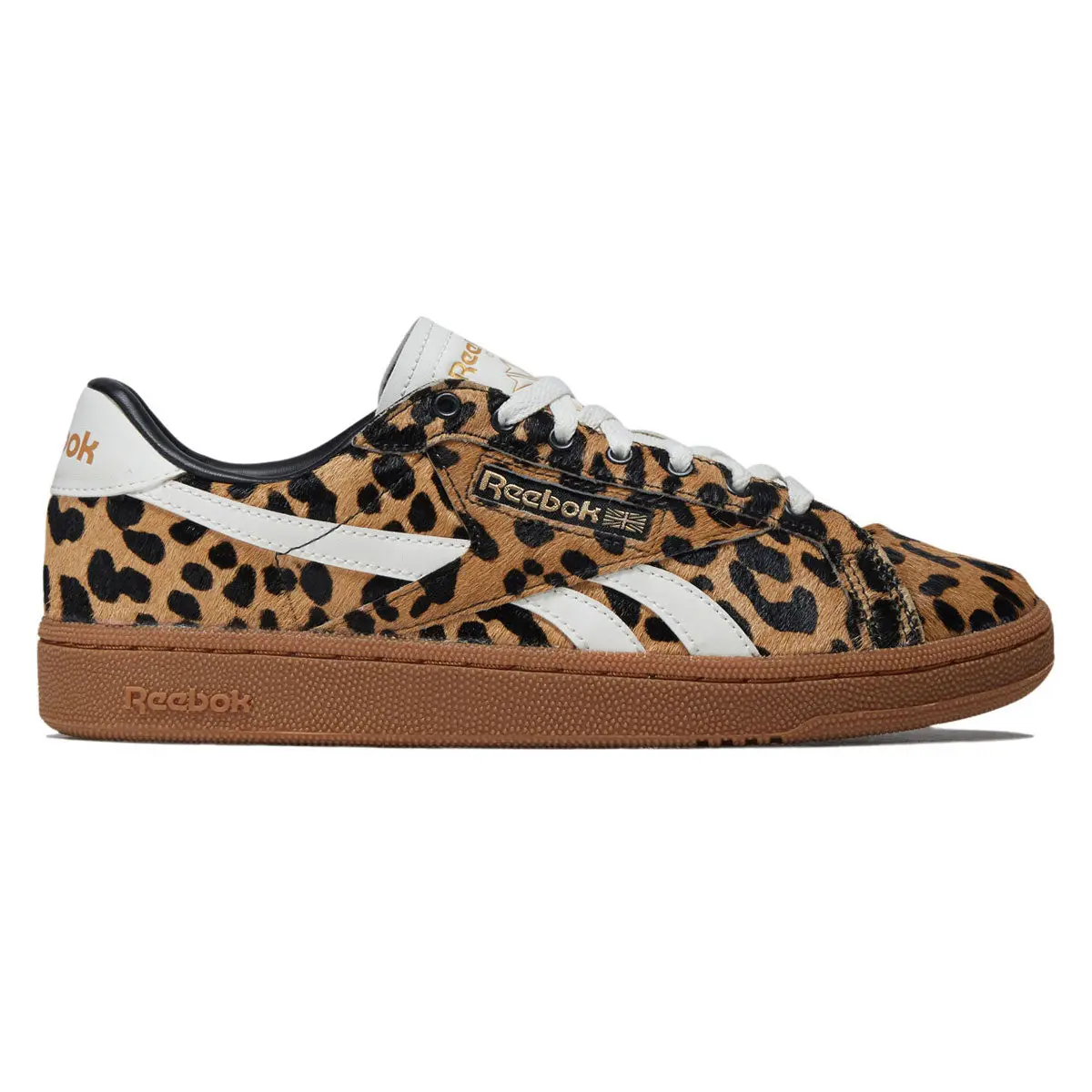 Reebok Womens Club C Grounds Uk Shoes - Cheetah/Cheetah/Chalk 1