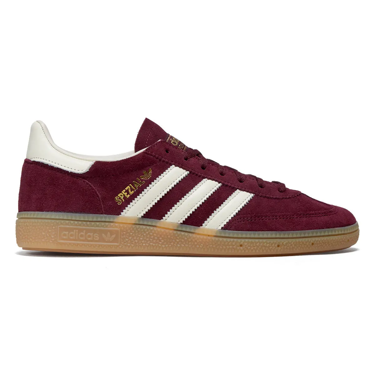 Adidas Womens Handball Spezial Shoes - Maroon/Cream White/Gold Metallic 1