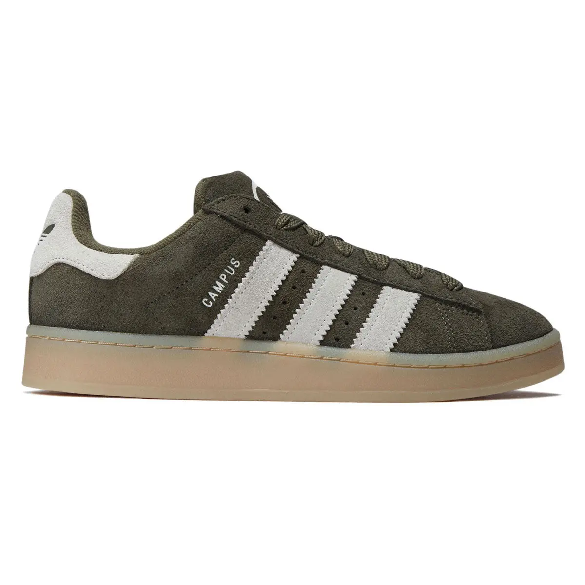 Adidas Campus 00S Shoes - Medium Dark Khaki/Off White/Gum 1