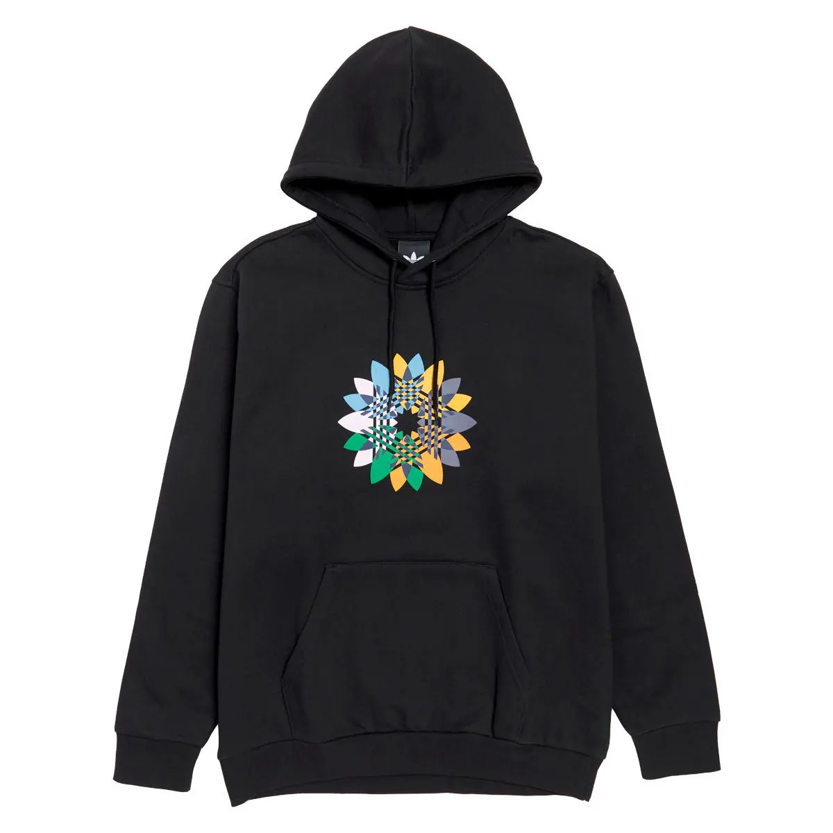 Adidas Pinwheel Trefoil Hoodie - Black/Crew Yellow 1