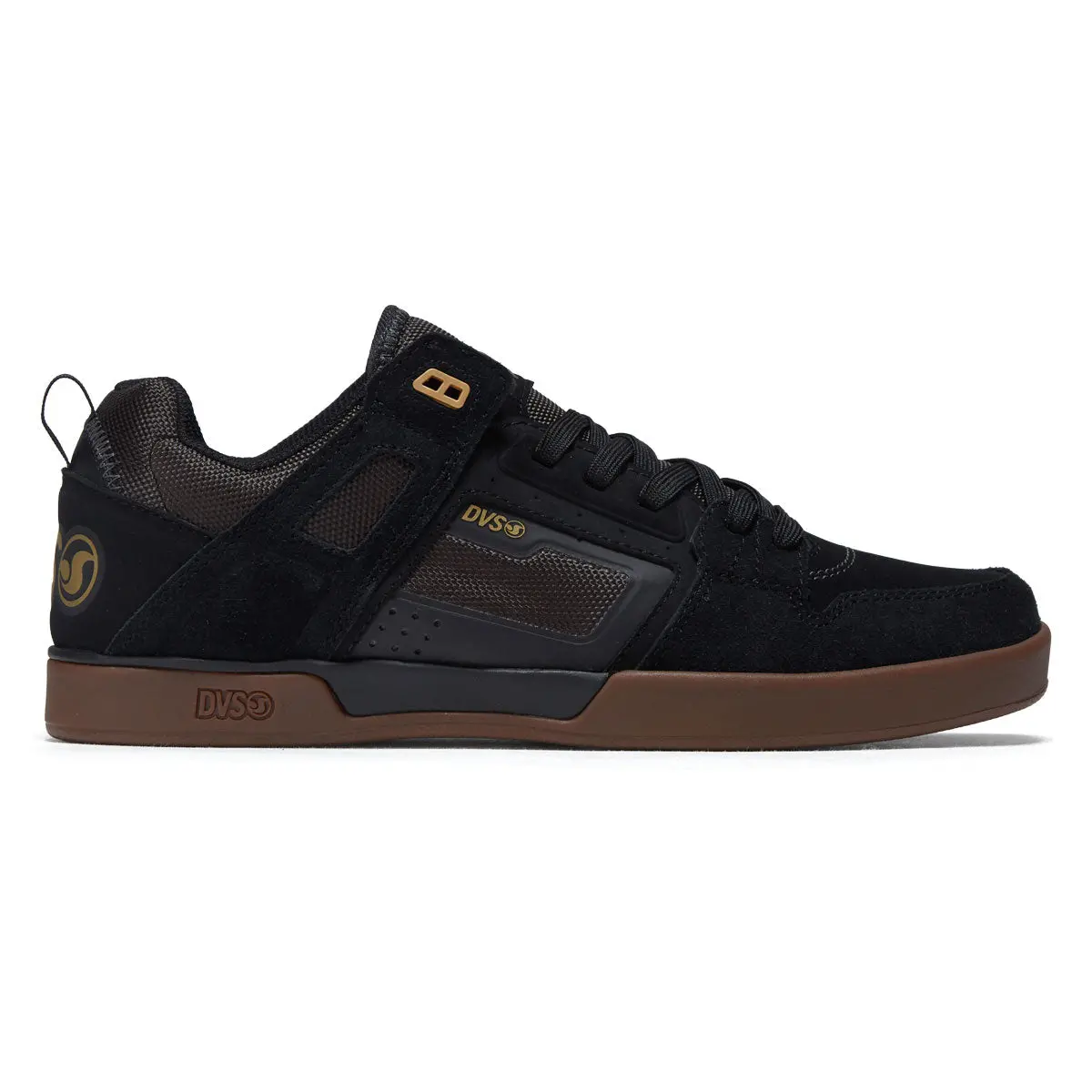 Dvs Comanche Lt Shoes - Black/Black/Gum Suede 1