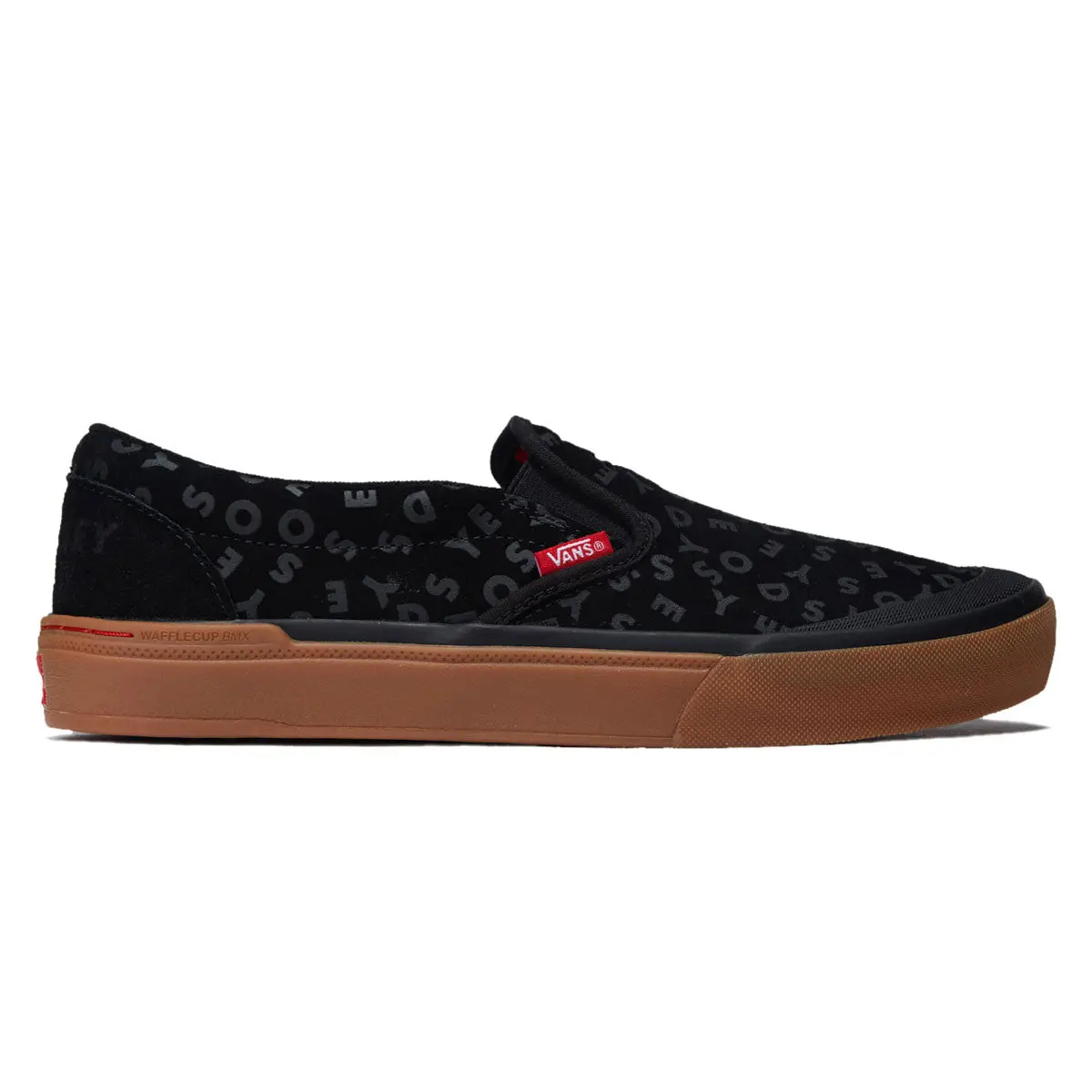 Vans Bmx Slip-On Shoes - Black/Red/Gum 1