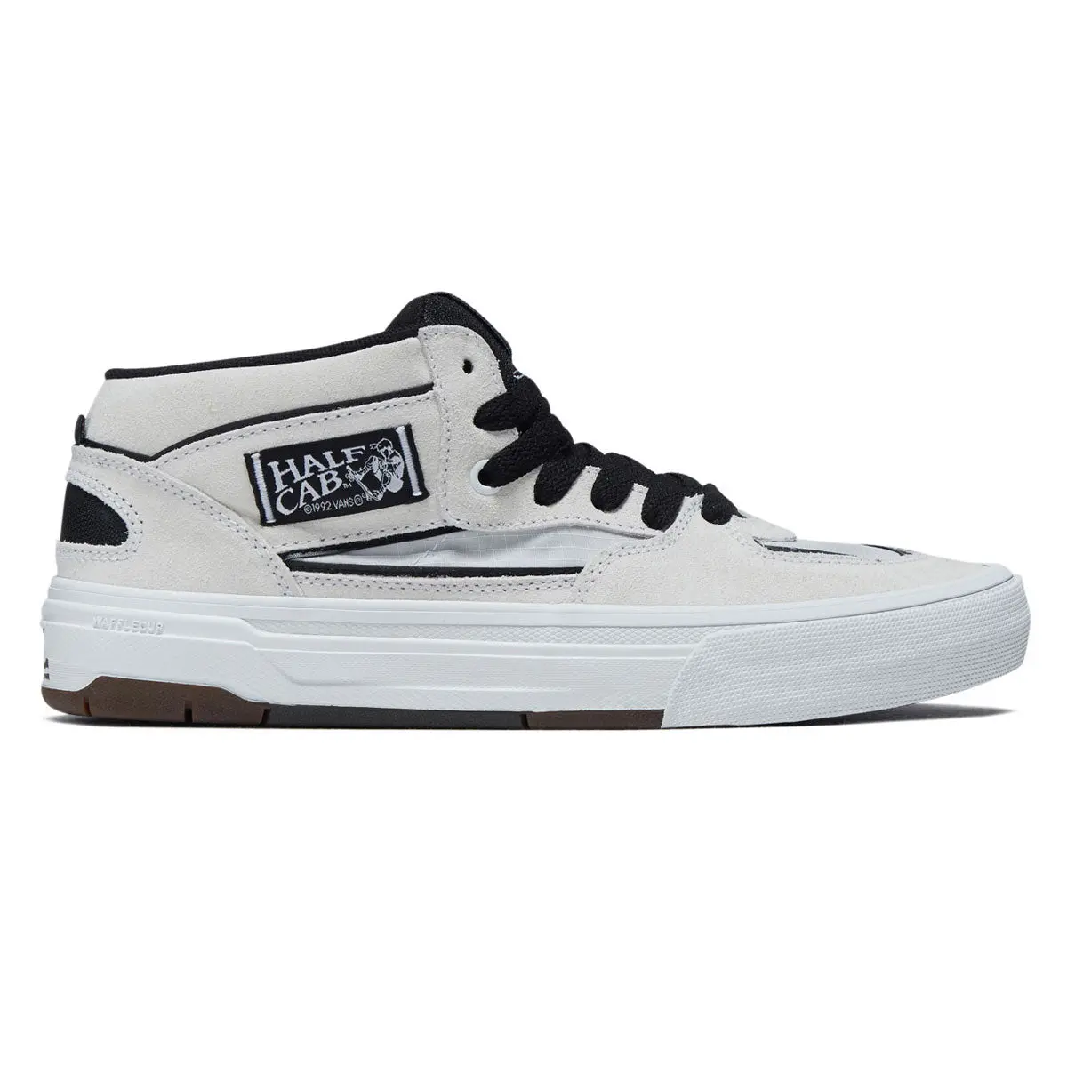 Vans Skate Half Cab Wafflecup Shoes - White/Black 1