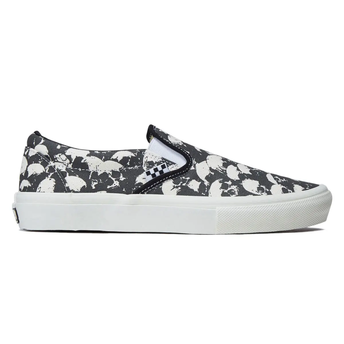 Vans Skate Slip-On Shoes - Skull Pile Black/White/Gum 1