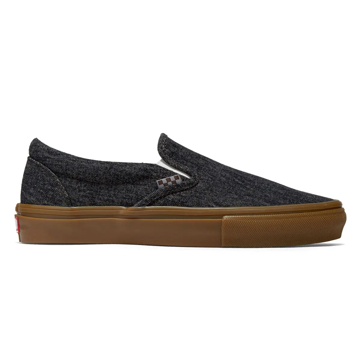 Vans Skate Slip-On Shoes - Black Denim 1