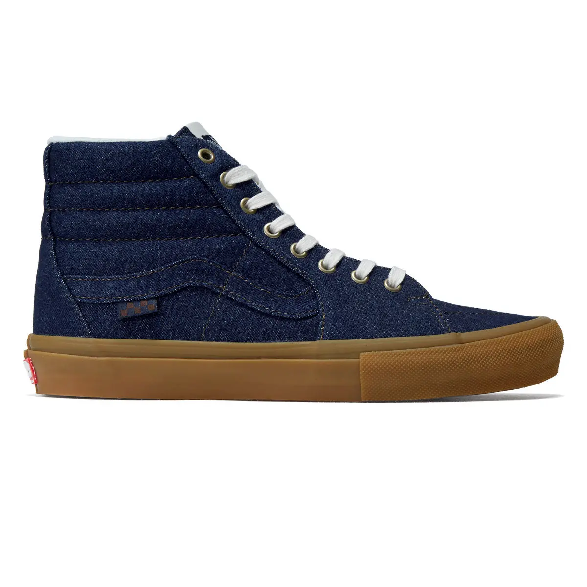 Vans Skate Sk8-Hi Shoes - Blue Denim 1