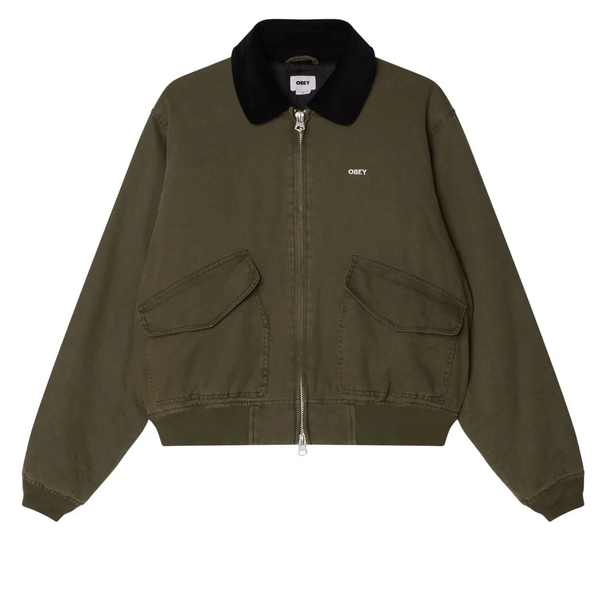 Obey Fade Wash Cwu Jacket - Wren Faded Wash 1