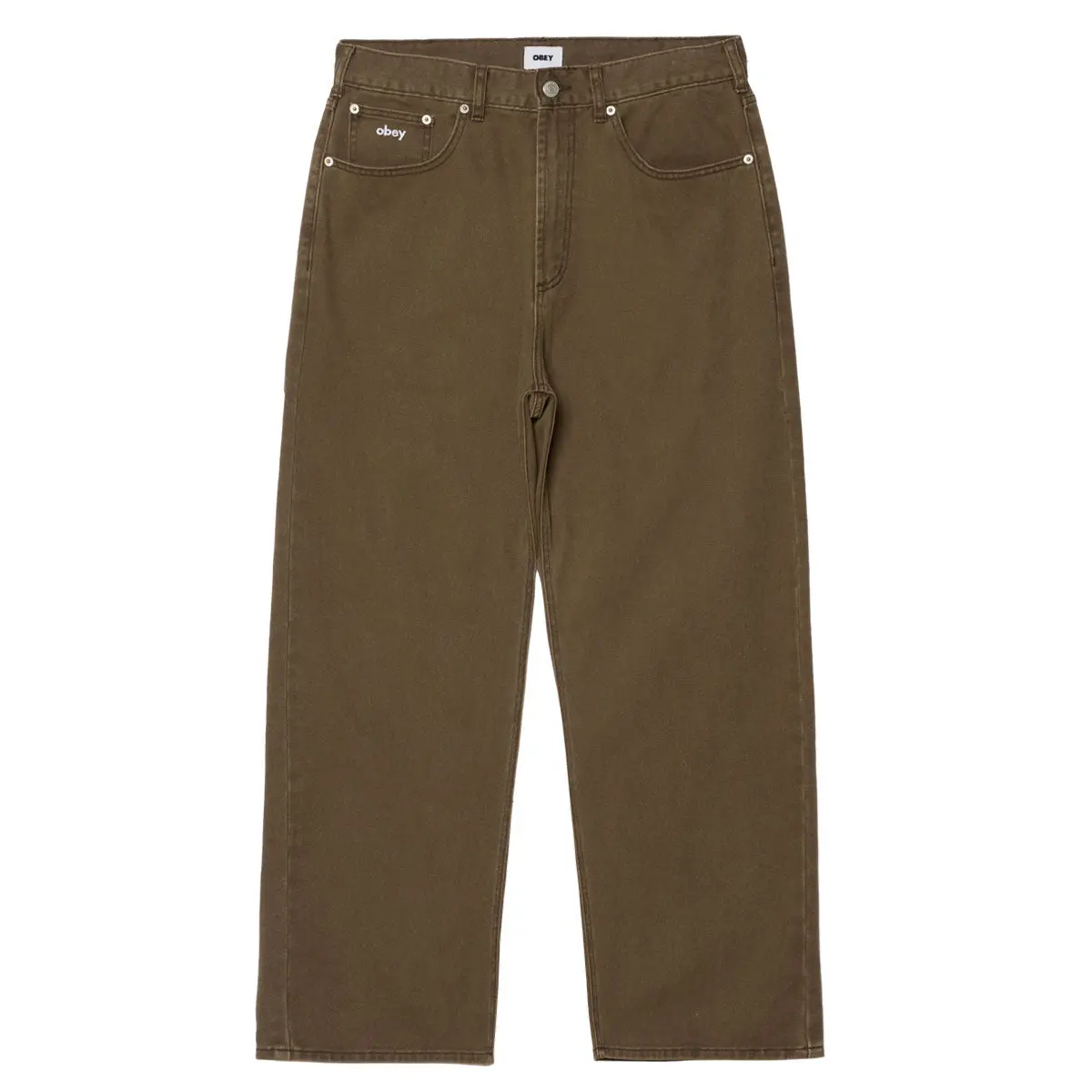 Obey Bigwig Baggy Denim Jeans - Wren Faded Wash 1