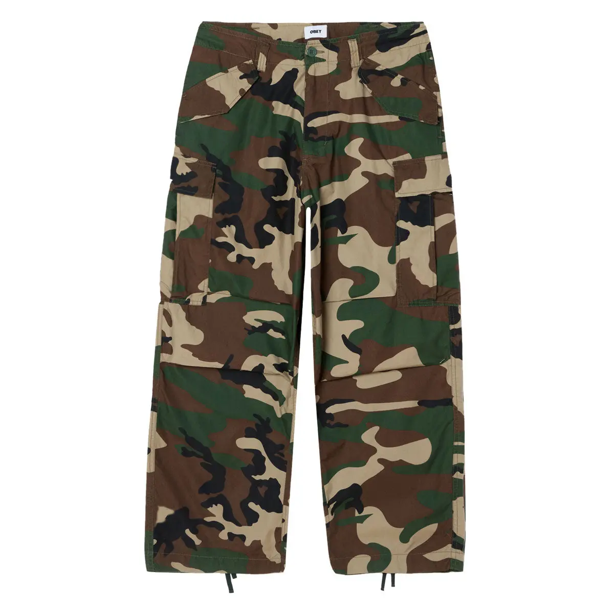 Obey Baggy Cargo Pants - Field Camo 1