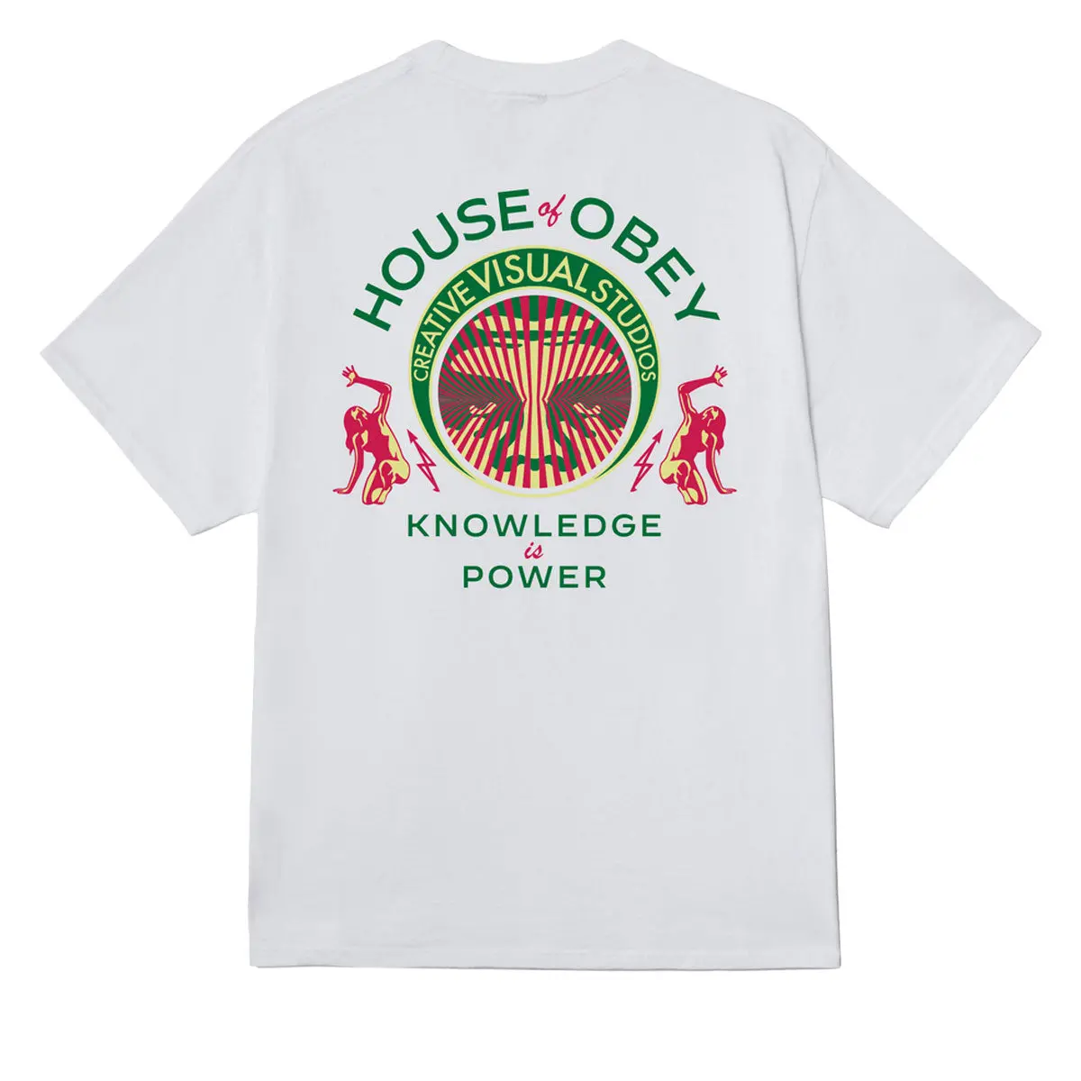 Obey Knowledge Is Power T-Shirt - White 1