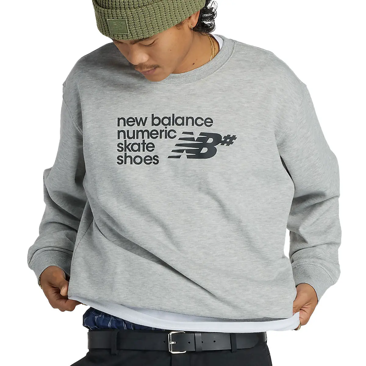 New Balance Numeric Logo Sweatshirt - Athletic Grey 1