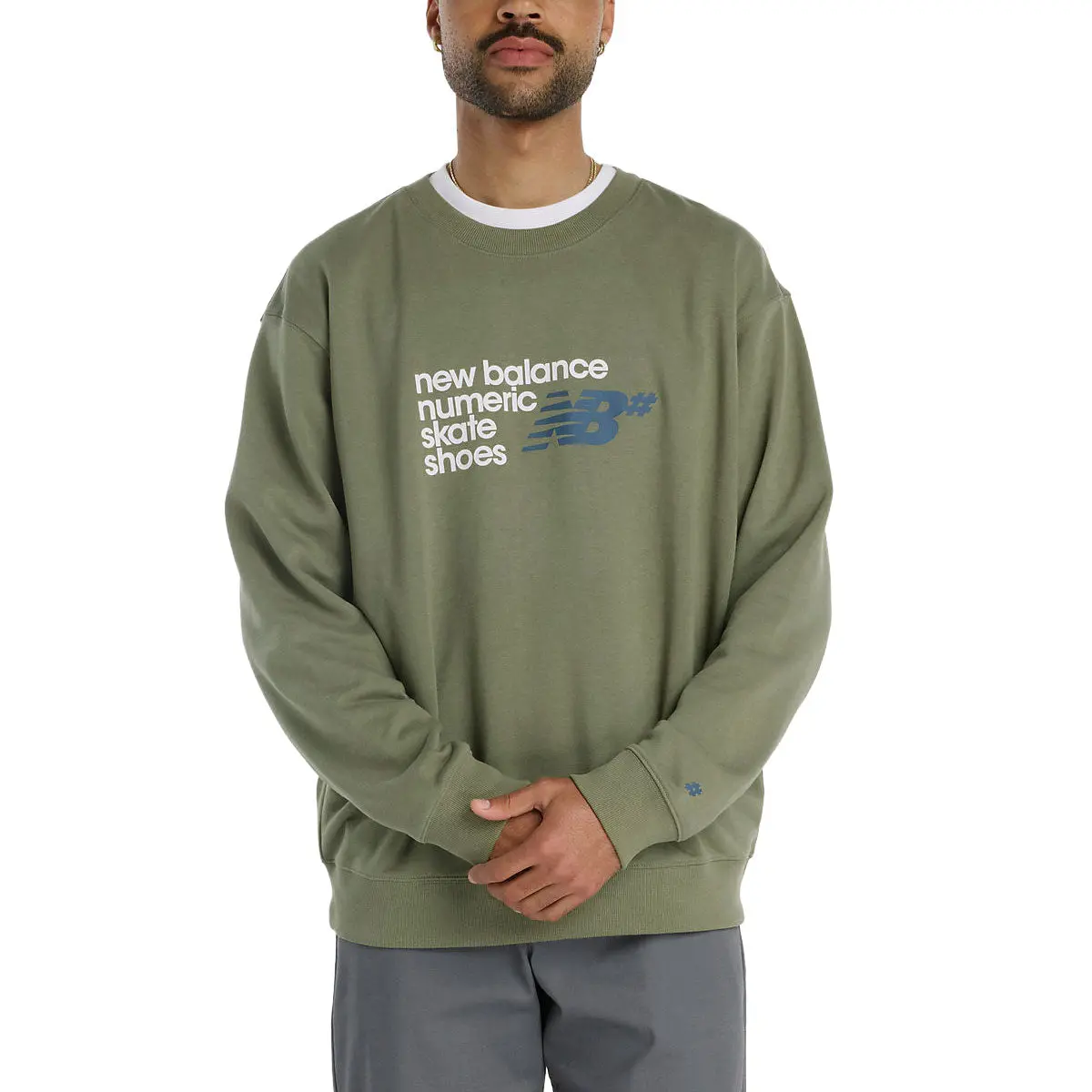 New Balance Numeric Logo Sweatshirt - Dark Olive 1
