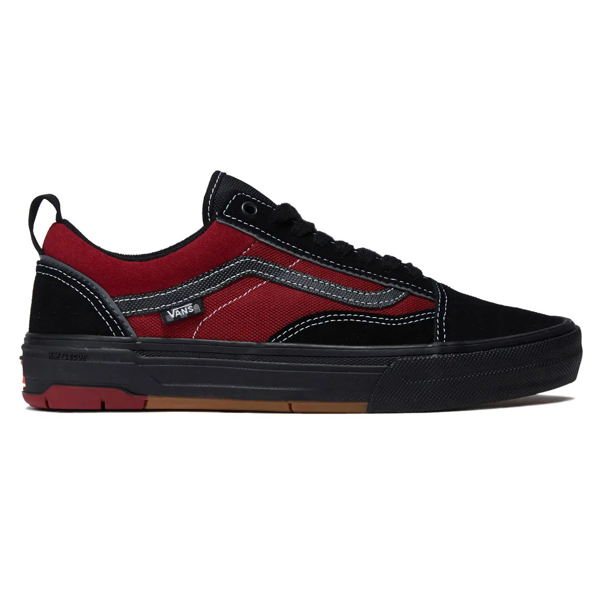Vans Skate Old Skool Wafflecup Shoes - Black/Red 1