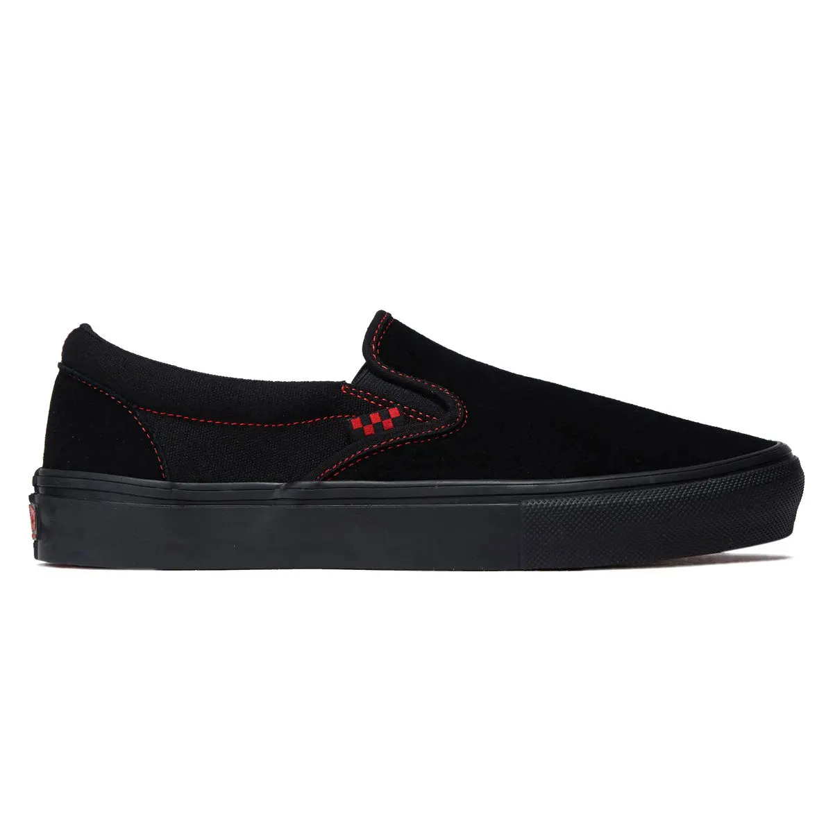 Vans Skate Slip-On Shoes - Black/Black/Red 1