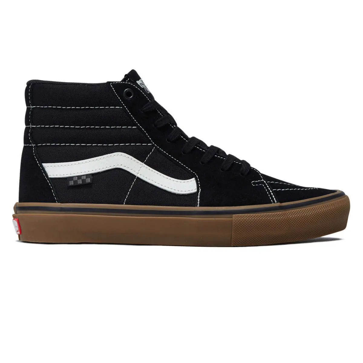 Vans Skate Sk8-Hi Shoes - Black/Gum/White 1