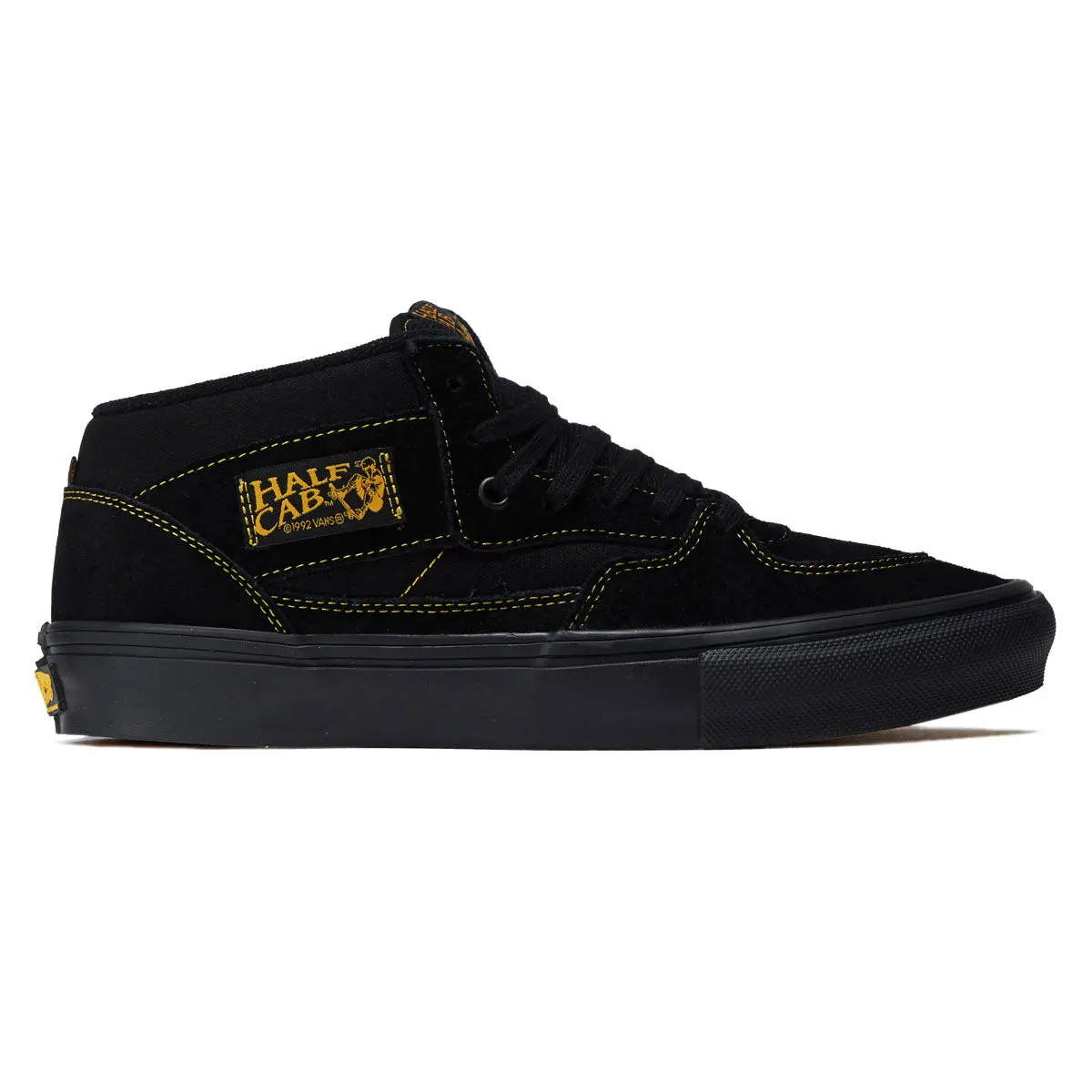 Vans Skate Half Cab Shoes - Black/Mustard 1