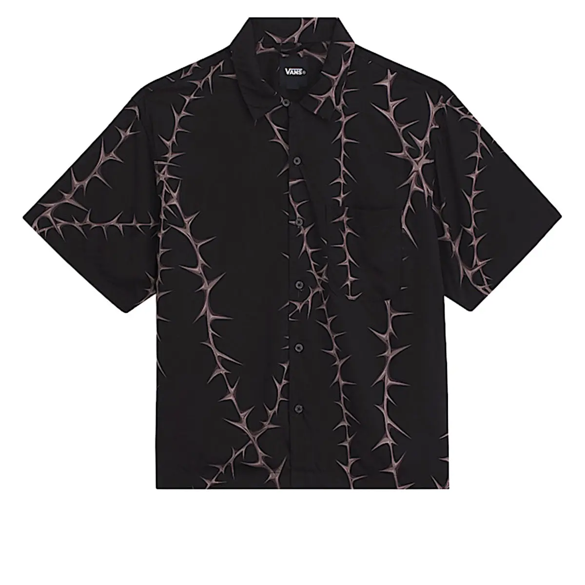 Vans Van Doren Printed Camp Shirt - Black 1