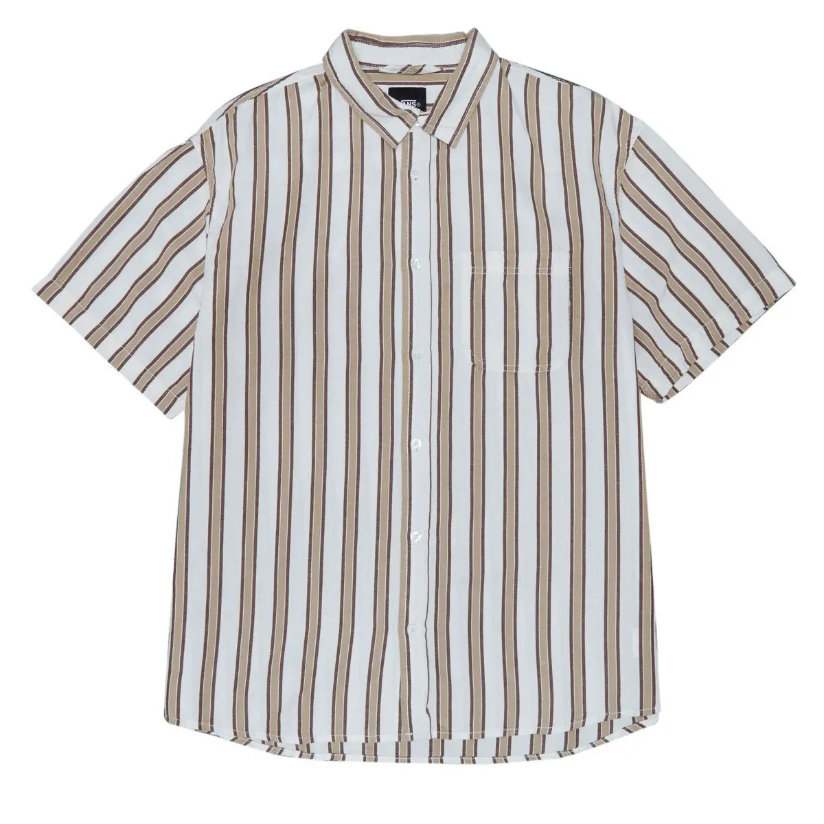 Vans Lawson Stripe Shirt - White/Potting Soil 1
