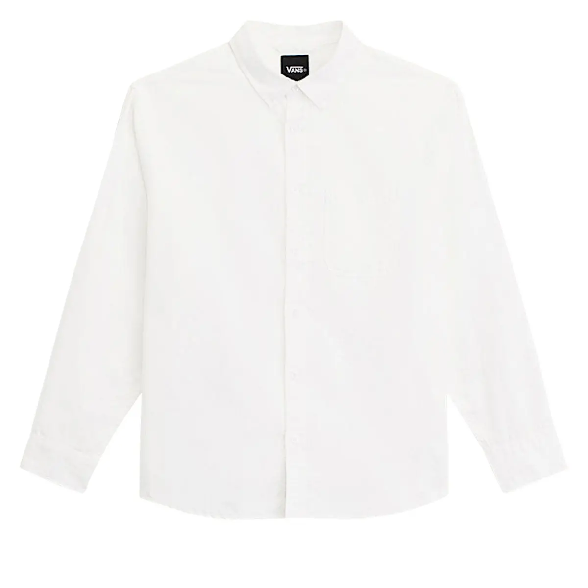 Vans Lawson Solid Oxford Long Sleeve Shirt - White 1