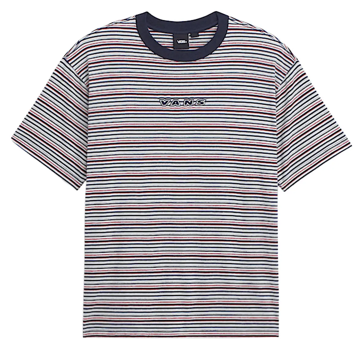 Vans Cameron Stripe T-Shirt - Parisian Night/Cement Heather 1