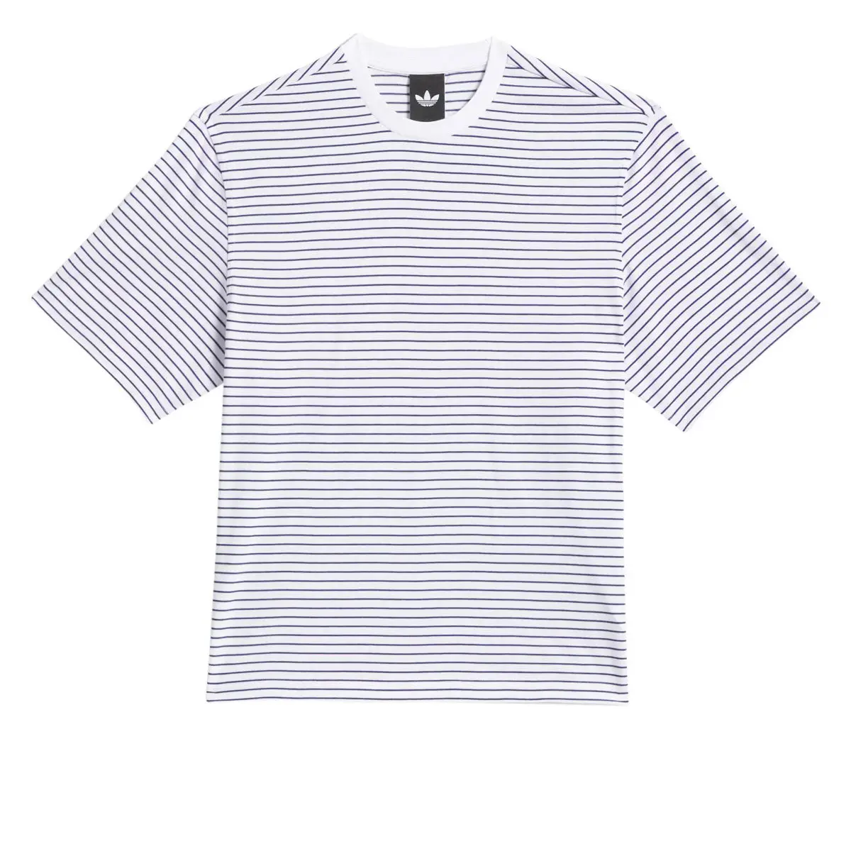 Adidas Fs Stripe T-Shirt - White/Dark Blue 1