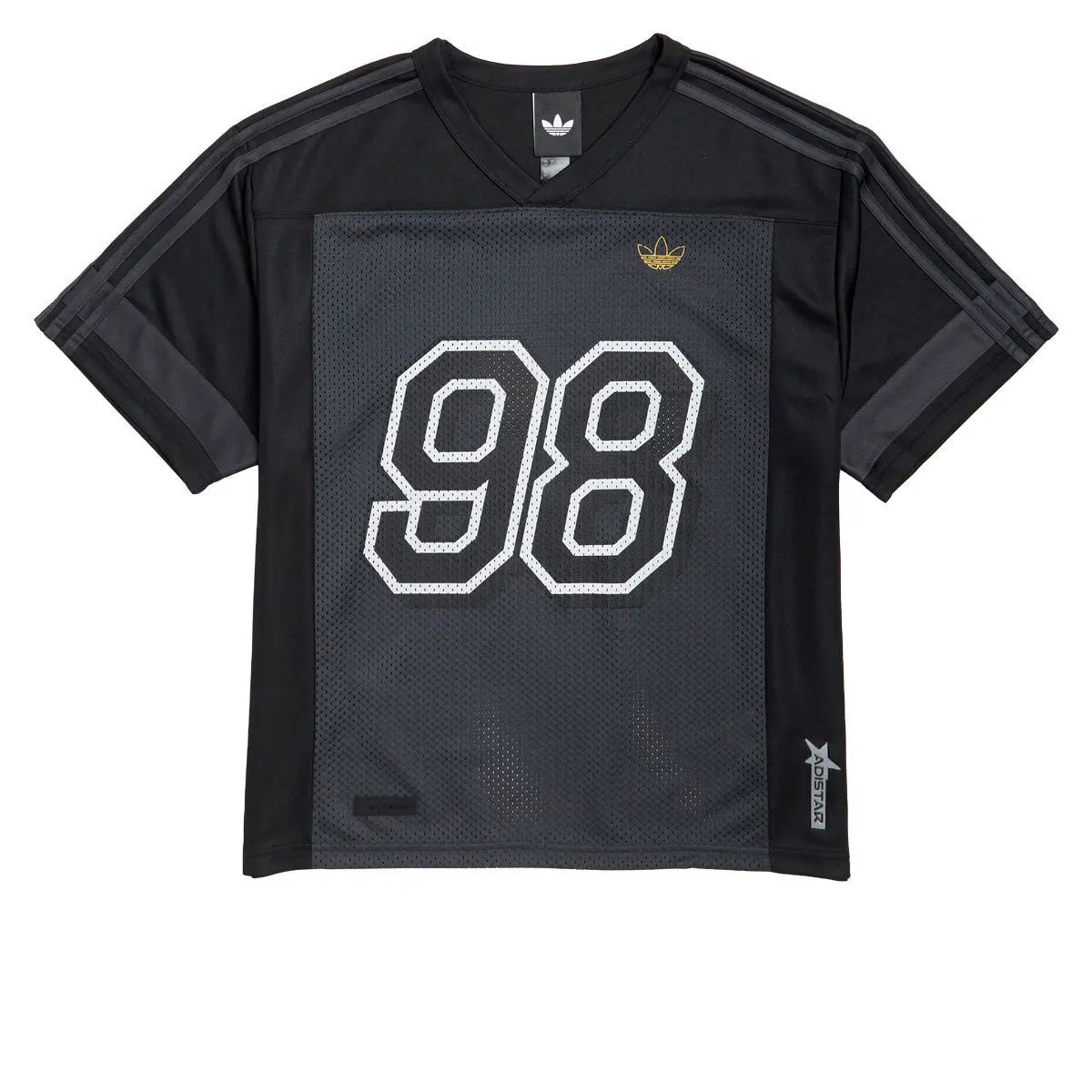 Adidas Tyshawn Jersey - Black/Iron Metallic/Carbon 1